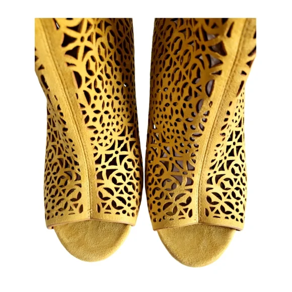 Aldo Cutout Fashion High Heel Open Toe Bootie - Picture 4 of 14